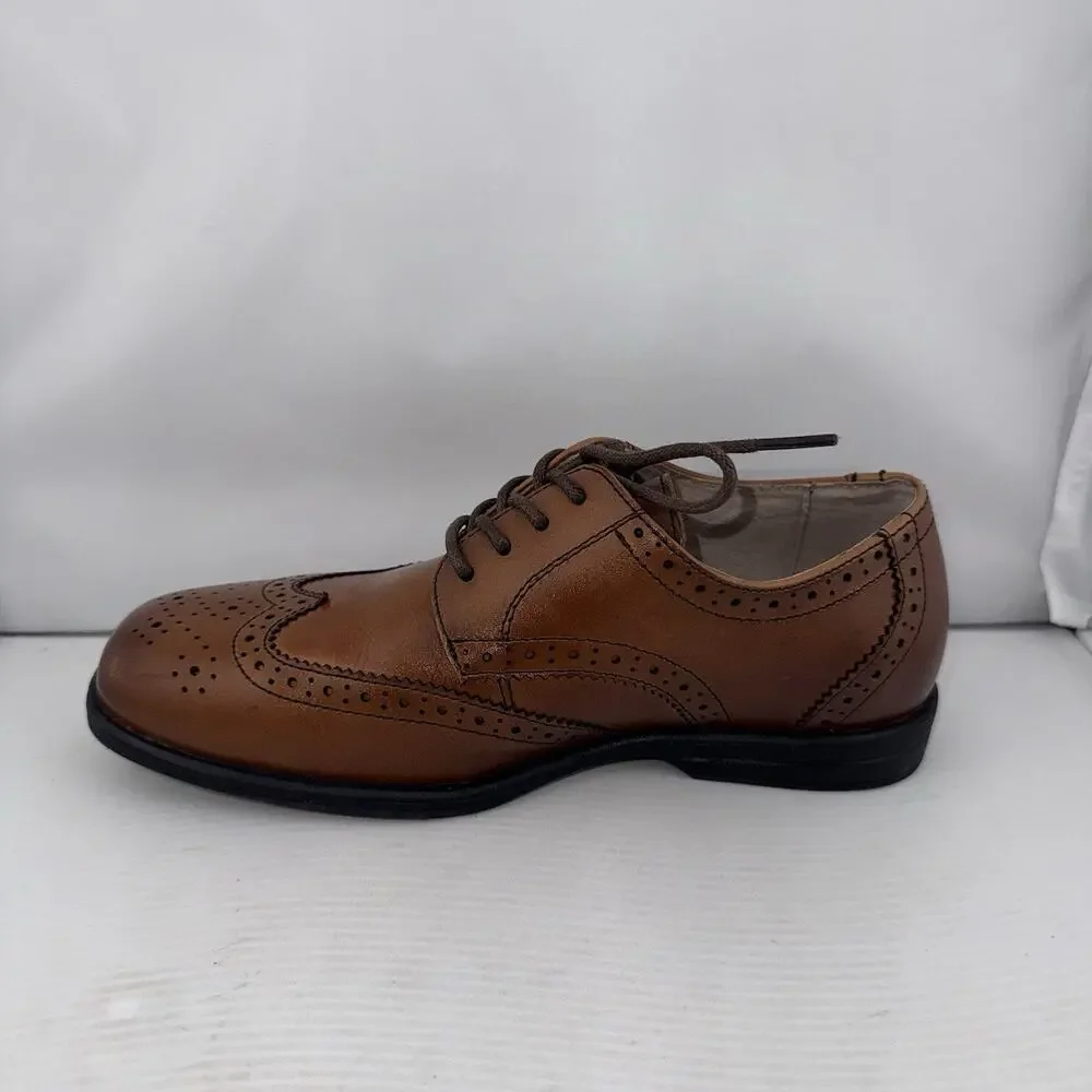 Florsheim Reveal Wingtip Jr Boys' Toddler-Youth Oxford 2M Cognac‎ Brown Tan
